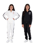 Star Ride Sweet Butterfly Girls 4-Piece Fleece Active Hoodie and Athletic Jogger Sweatpants and Sweatshirt Kids Clothing Set (Leopard Cream-Black 6X 6x)