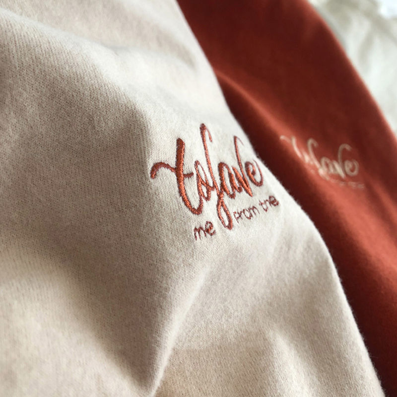 Women's Simple Retro Embroidered Korean Fashion T-Shirt