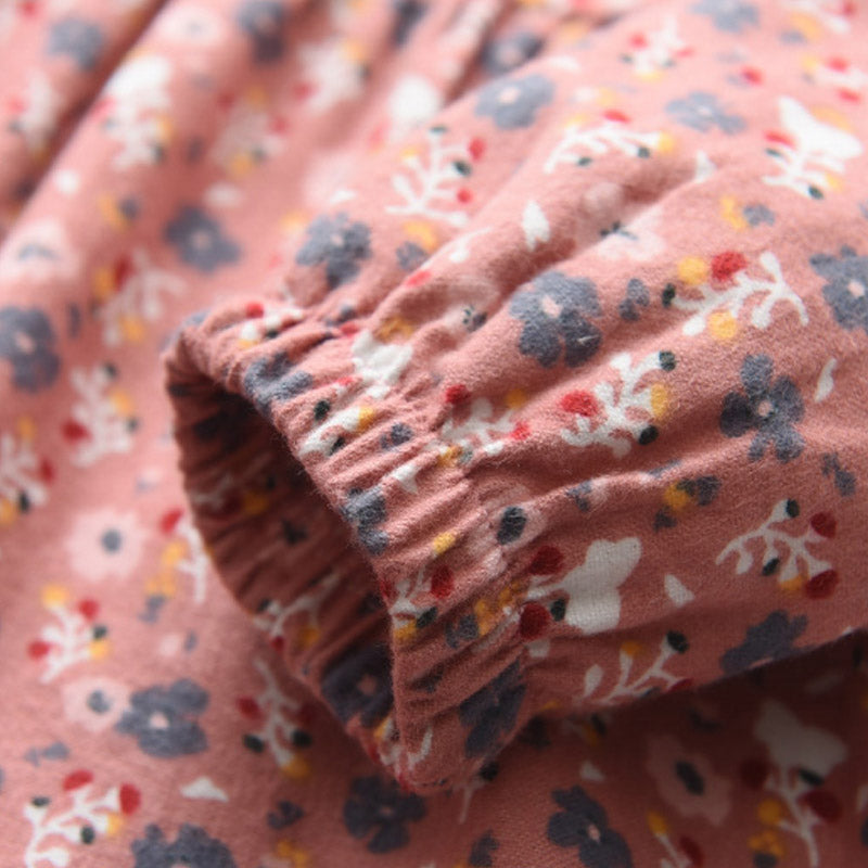Autumn Floral Princess Dress for Girls Ages 2-8