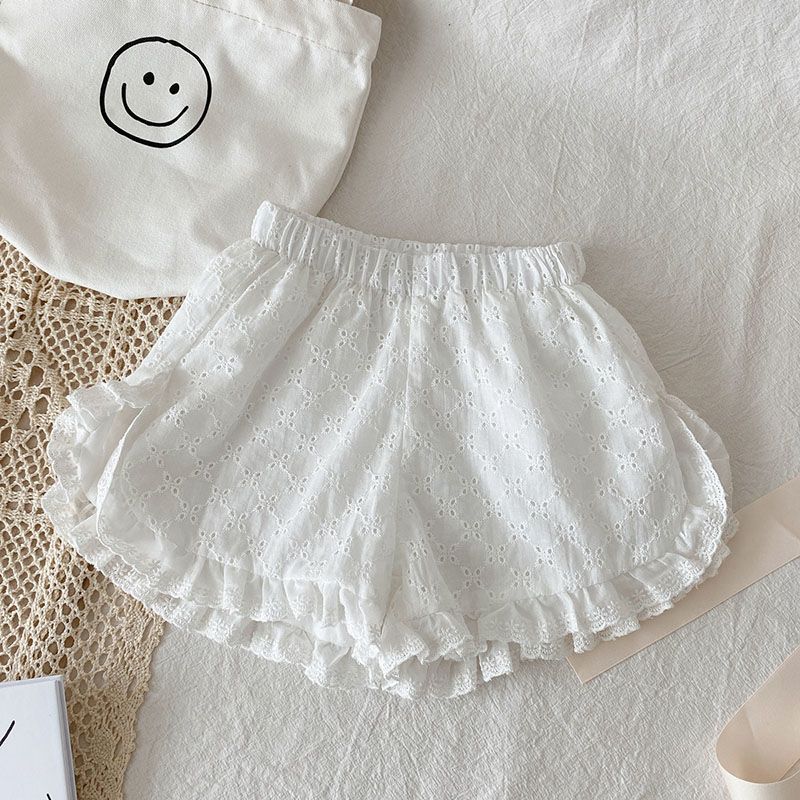 Lace Flower Hot Pants for Girls' Clothing