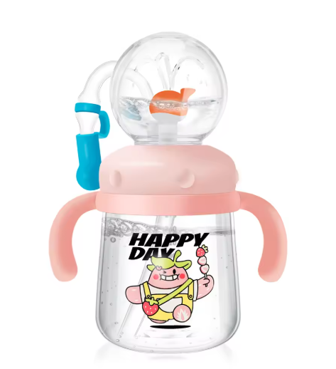 Whale Splash Sippy Cup for Toddlers — Leakproof Tritan Water Bottle