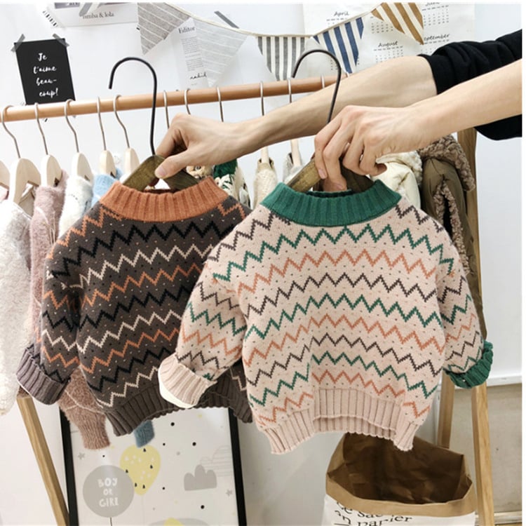 Petit Chic Unisex Baby Sweater — Korean-Style Knit for Boys & Girls