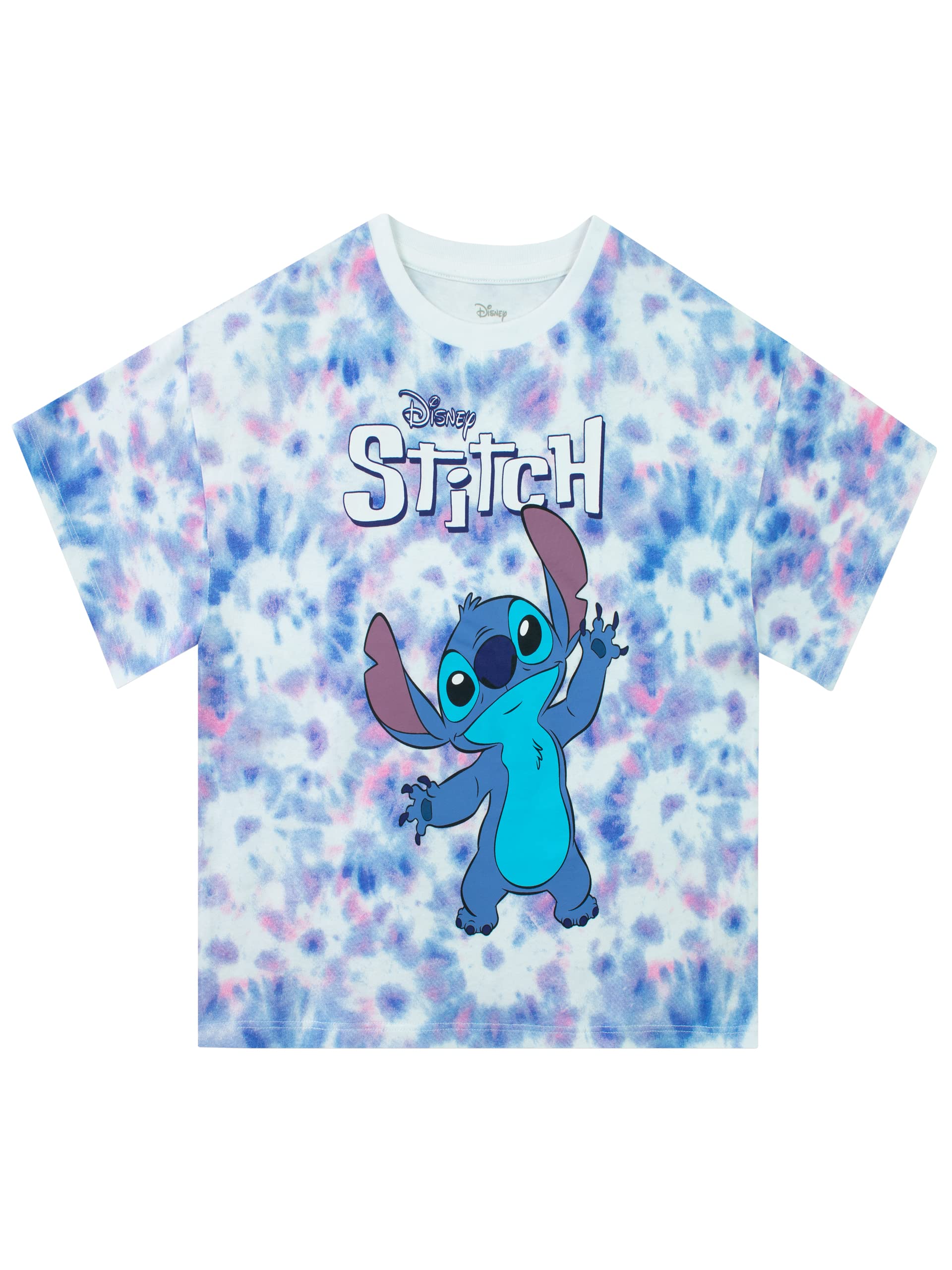 Disney Lilo and Stitch T-Shirt | Tie Dye Stitch Clothing for Kids | Official Lilo & Stitch Gifts for Girls | 6 Multicolored