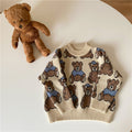 Children's Unisex Cartoon Bear Sweater Clothing