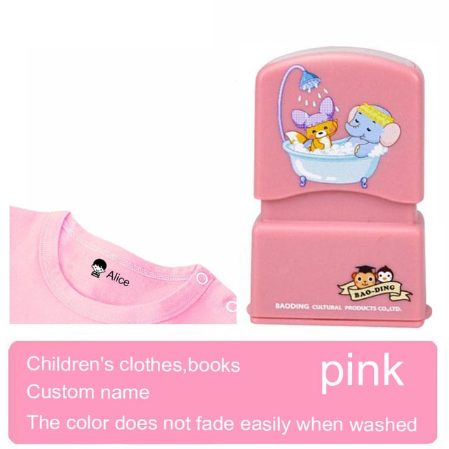 Custom Baby Name Stamp for Kids' Clothing Seal