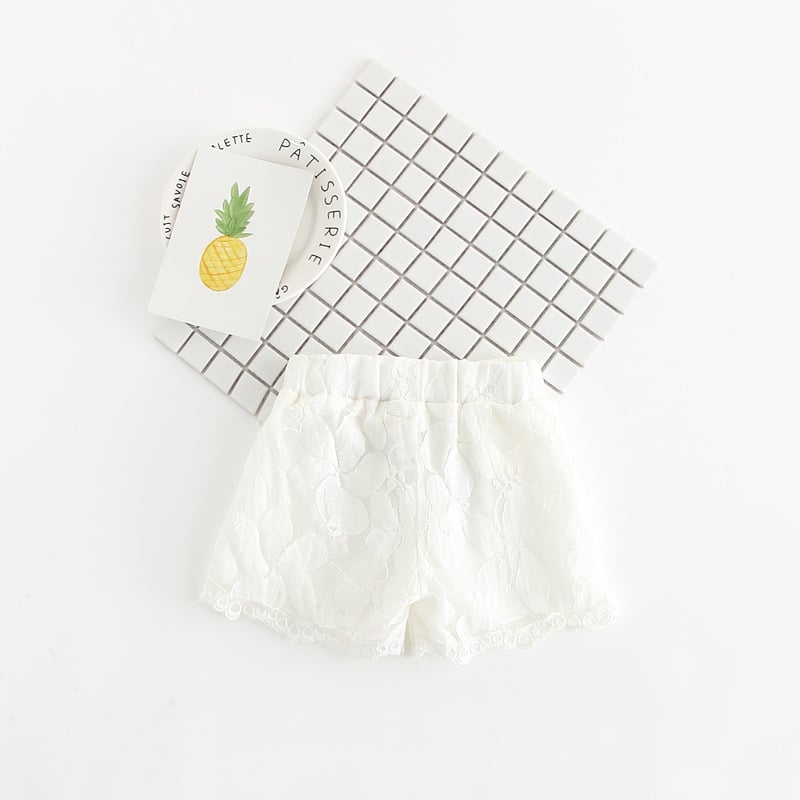 Lace Flower Hot Pants for Girls' Clothing